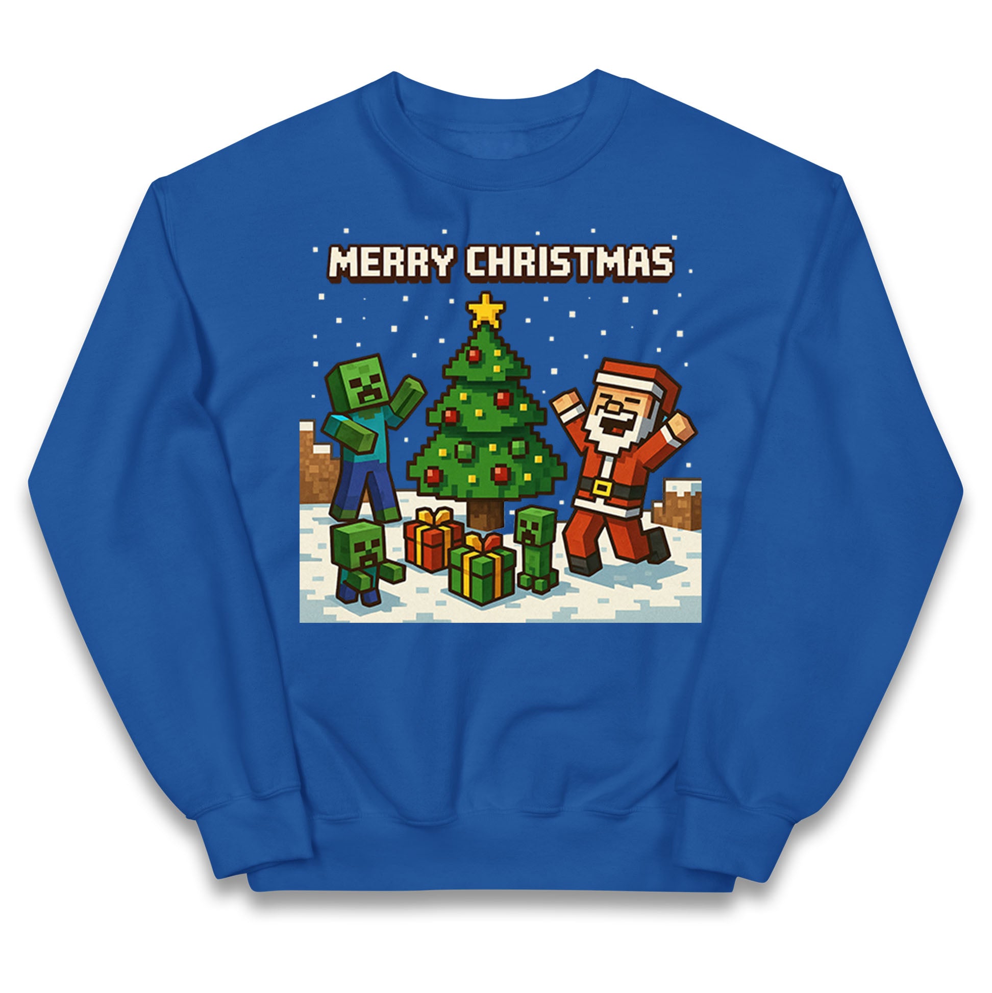 Minecraft Merry Christmas Kids Jumper
