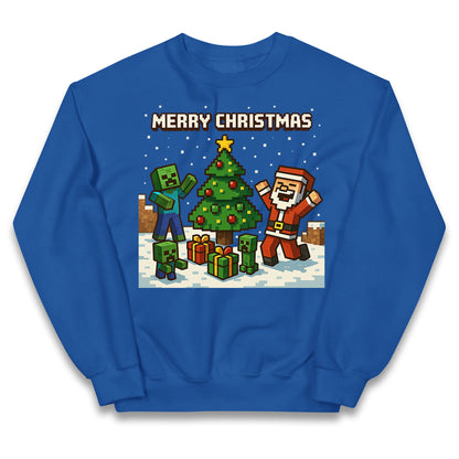 Minecraft Merry Christmas Kids Jumper
