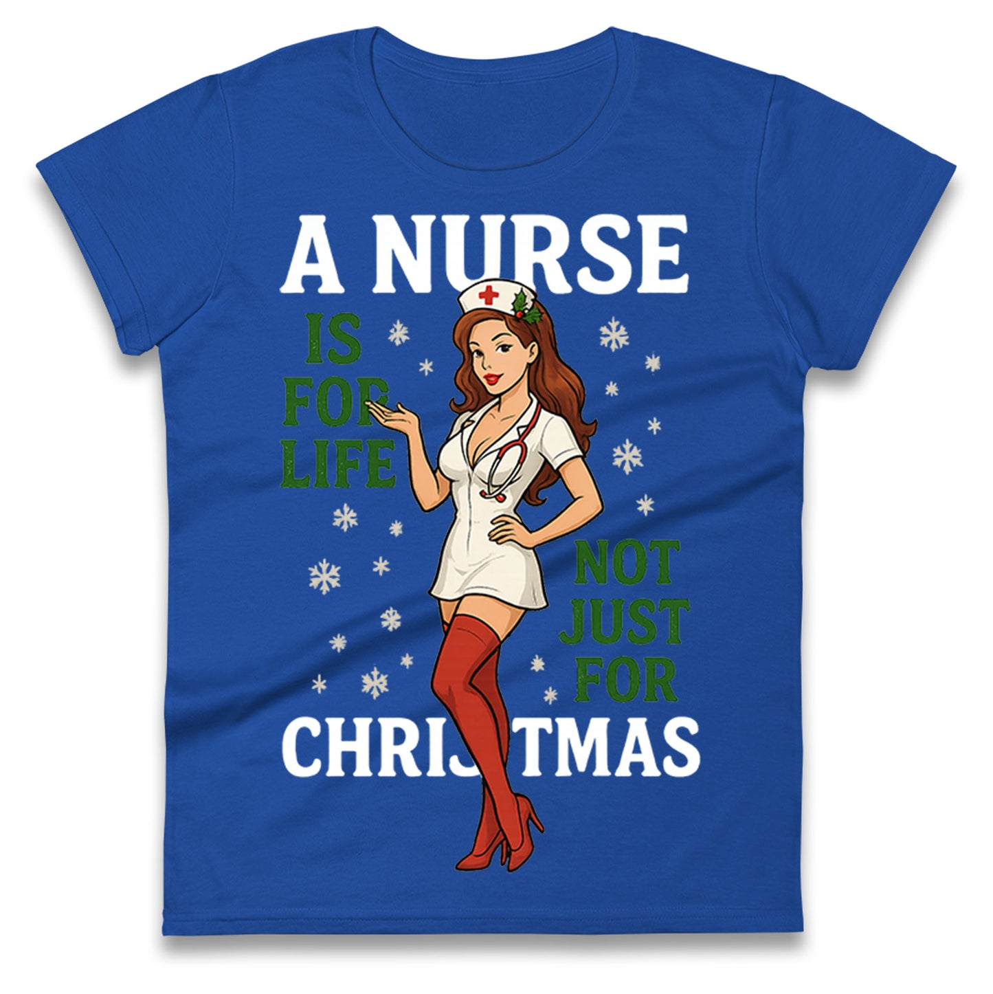 Nurse Christmas Ladies T Shirt