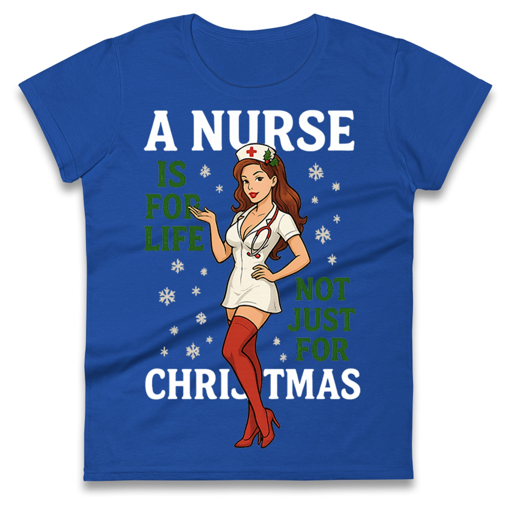 Nurse Christmas Ladies T Shirt