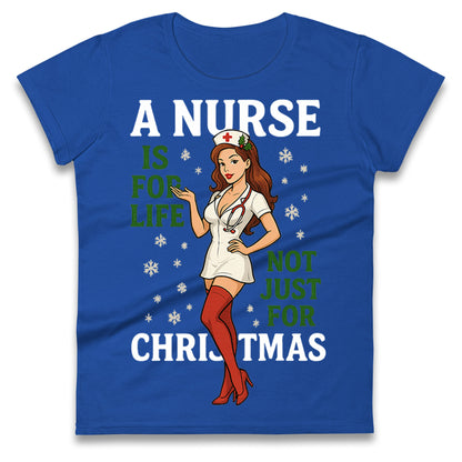 Nurse Christmas Ladies T Shirt