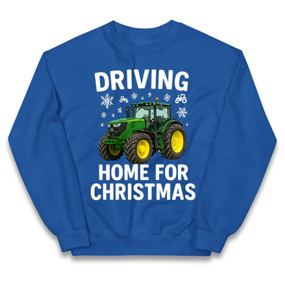 John Deere Tractor Christmas Kids Jumper
