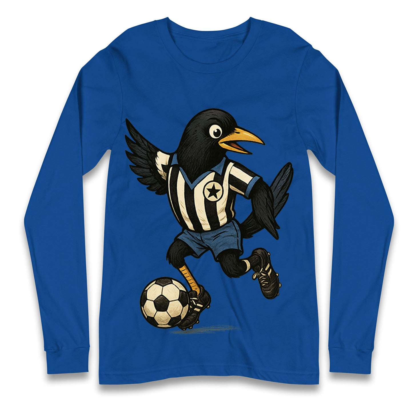 Retro Newcastle United Football Longsleeve T Shirt