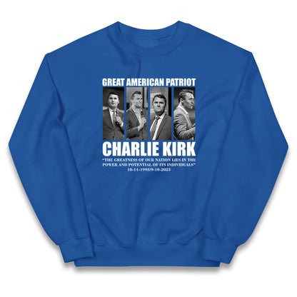 Charlie Kirk Kids Jumper
