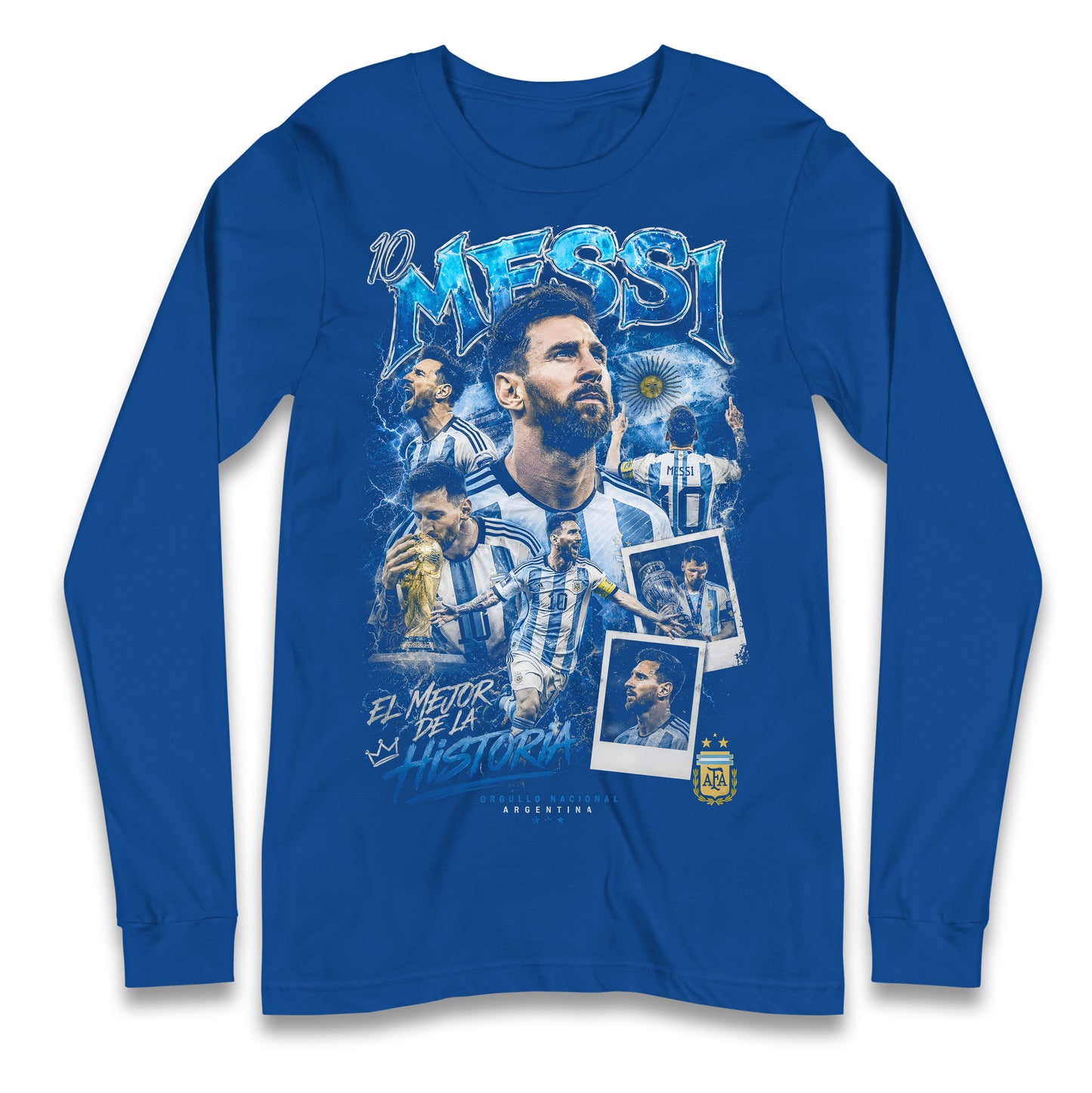 10 Messi Argentina Longsleeve T Shirt