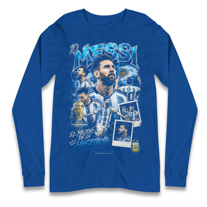 10 Messi Argentina Longsleeve T Shirt