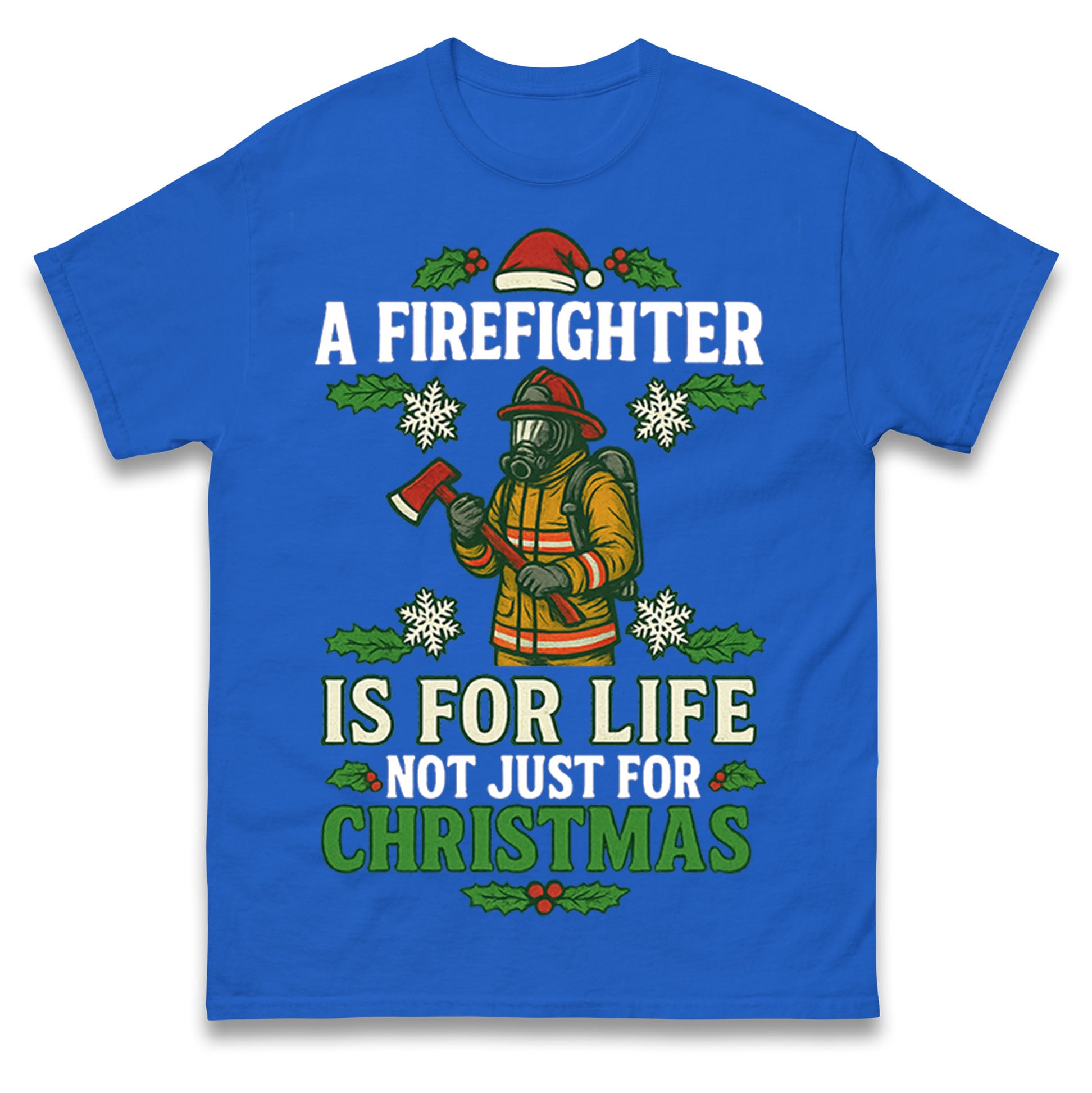 Firefighter Christmas T Shirt