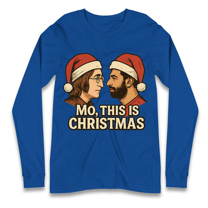 Mo This is Christmas John Lennon & Mo Salah Long Sleeve Shirt