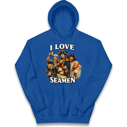 I Love Seamen Funny Cringe Meme Offensive  Kids Hoodie