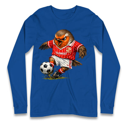 Classic Swindon Town Football Longsleeve T Shirt