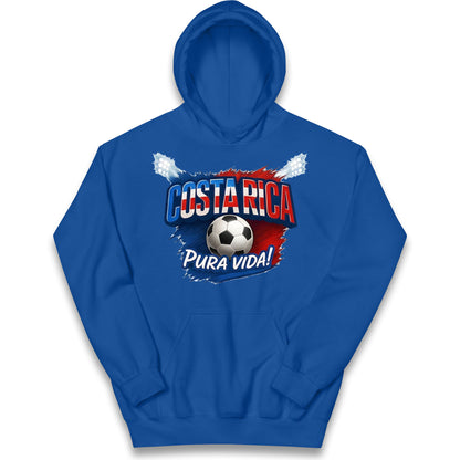 Costa Rica Retro World Cup Kids Hoodie