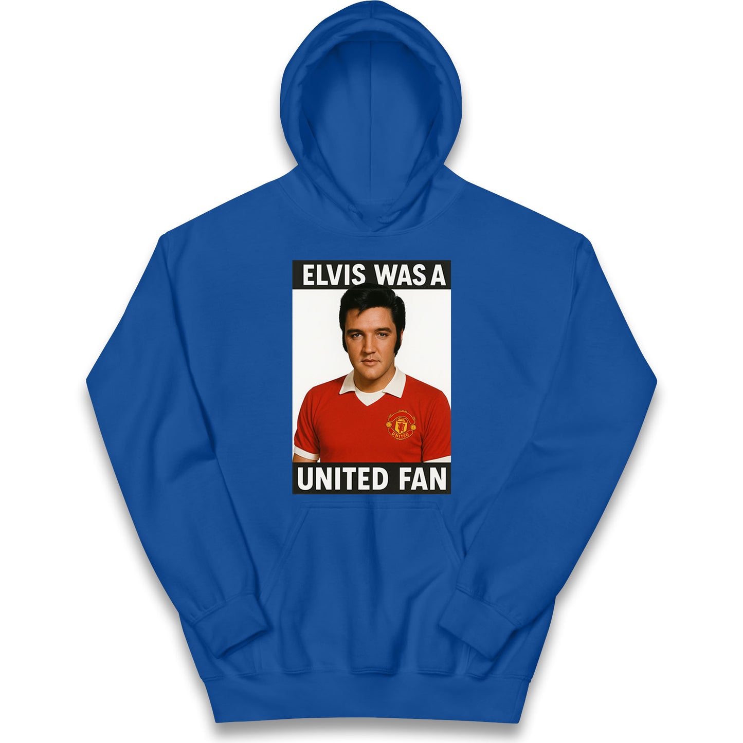 Elvis Presley Mnchester United Kids Hoodie