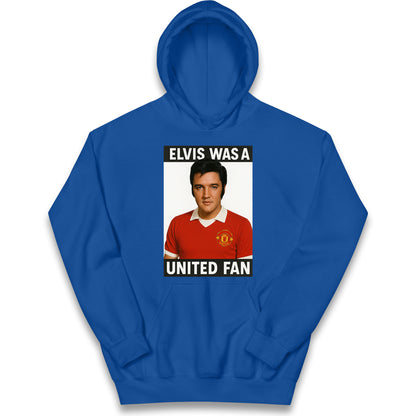 Elvis Presley Mnchester United Kids Hoodie
