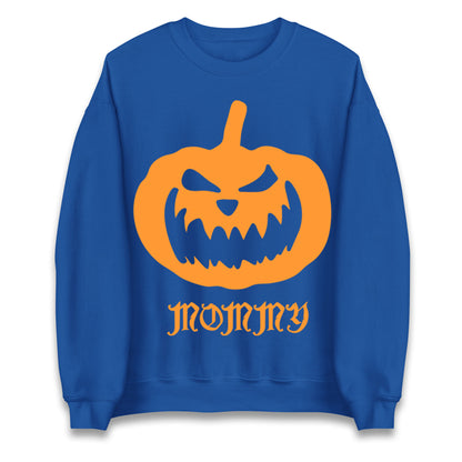 Scary Pumpkin Mommy Halloween Sweatshirt
