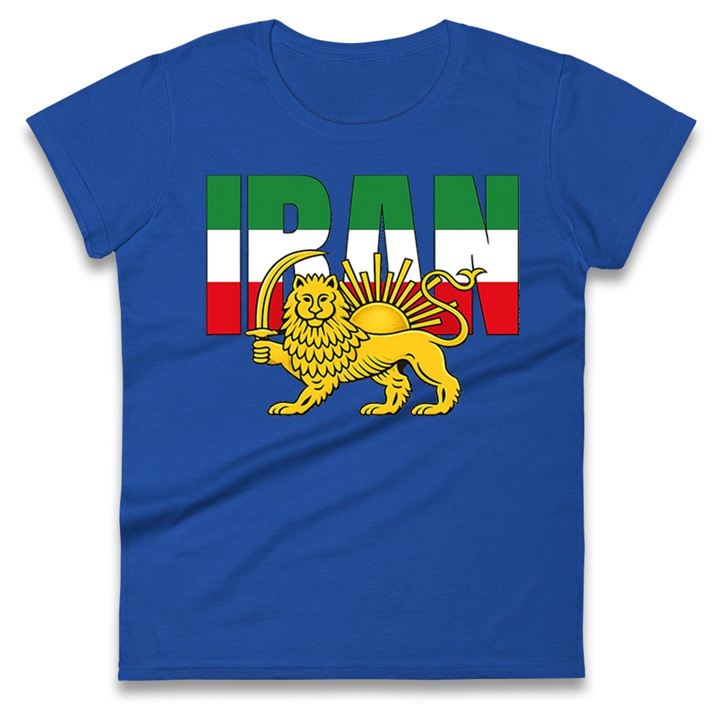 Iran Flag Ladies T Shirt