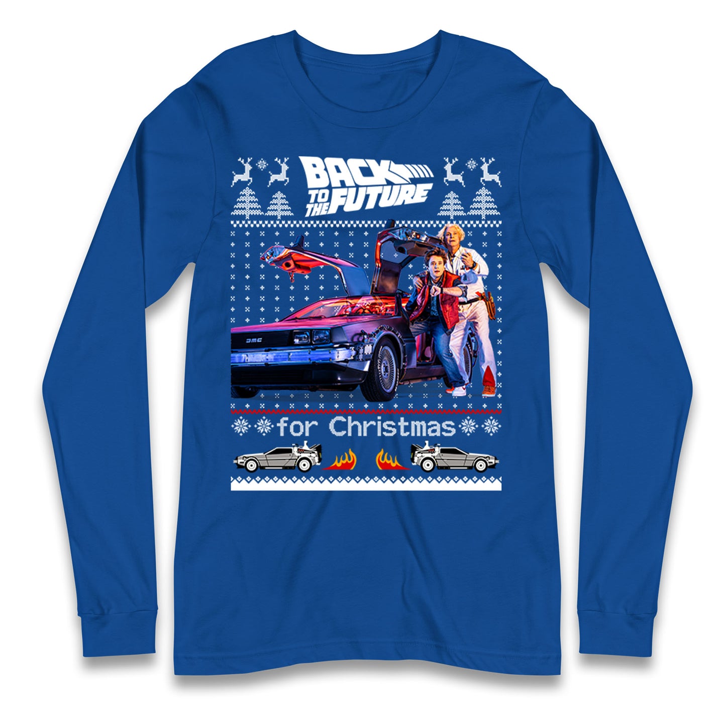 Back To The Future Christmas Longsleeve T Shirt