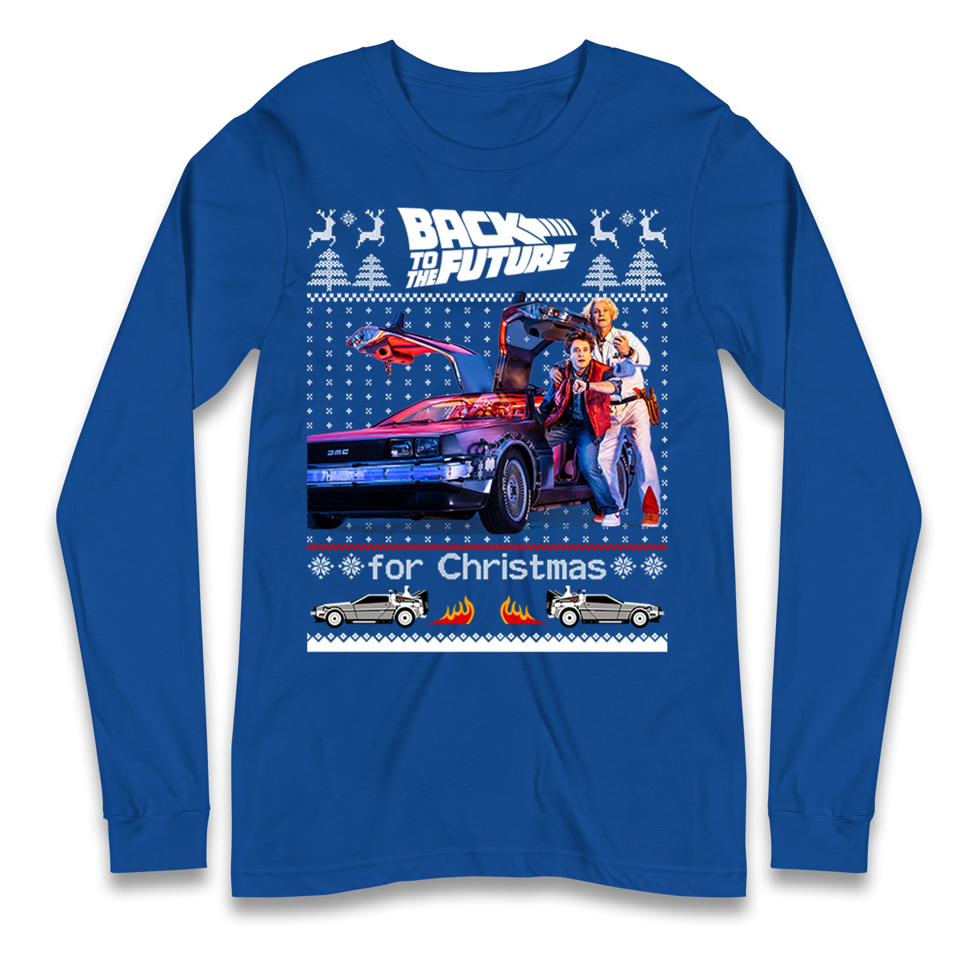 Back To The Future Christmas Longsleeve T Shirt