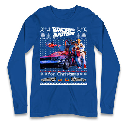 Back To The Future Christmas Longsleeve T Shirt