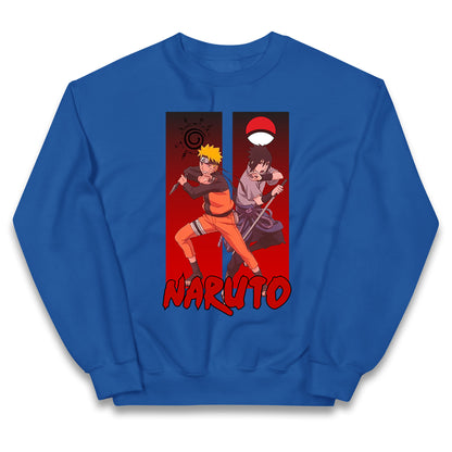 naruto eight trigrams sealing and sasuke uchiha crest jumper