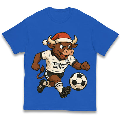 Retro Hereford Christmas Kids T Shirt