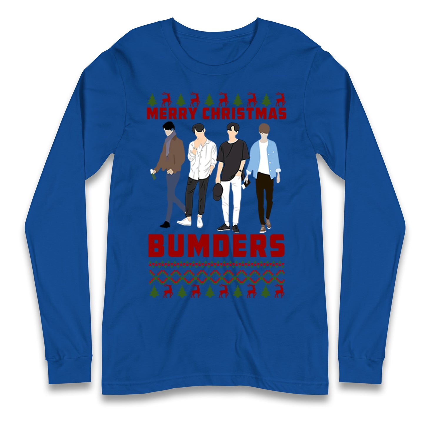 Merry Christmas Bumders The Inbetweeners Long Sleeve T Shirt