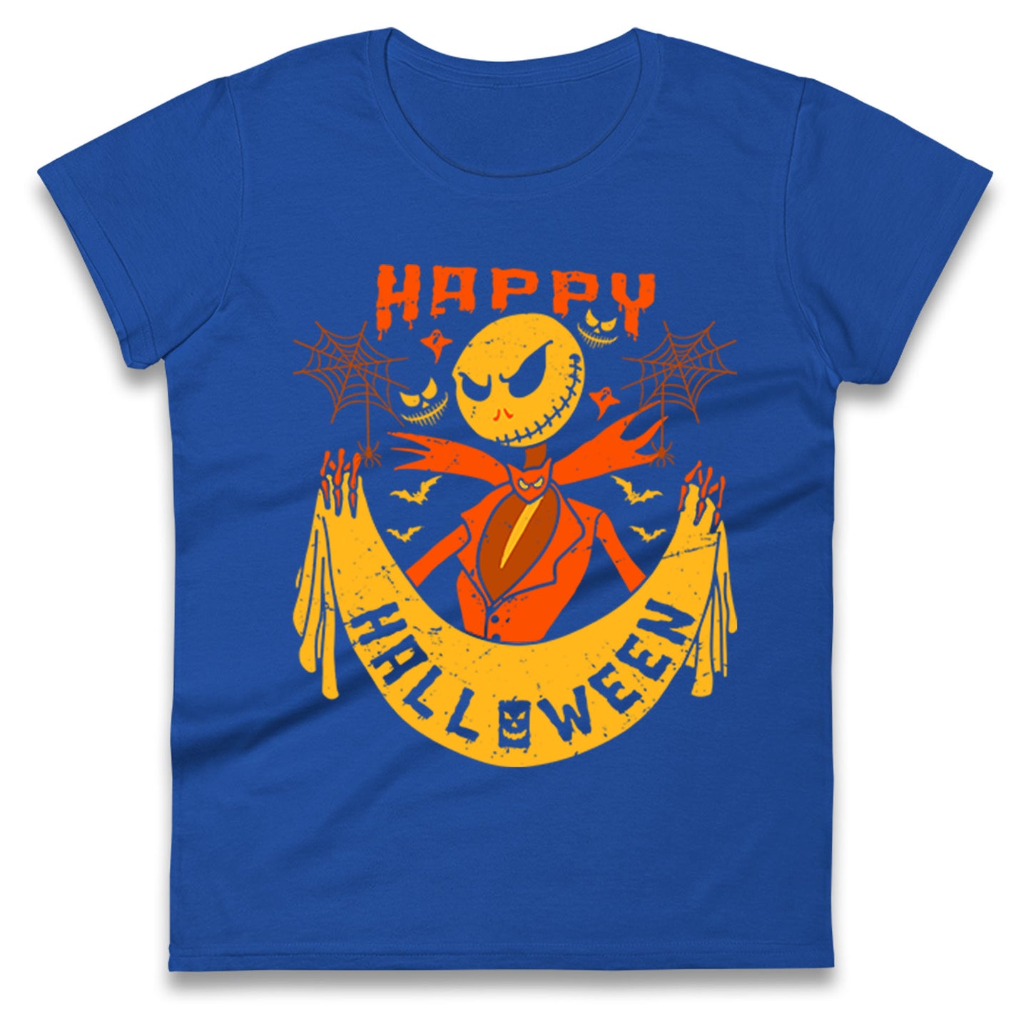 Jack Skellington Happy Halloween Womens t shirt