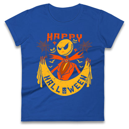 Jack Skellington Happy Halloween Womens t shirt