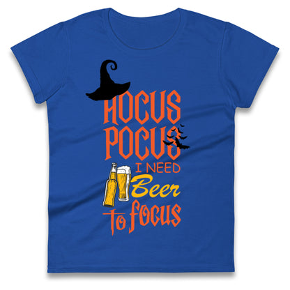 Hocus Pocus I Need Beer To Focus Halloween t shirt
