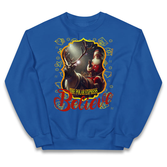 polar express christmas jumper