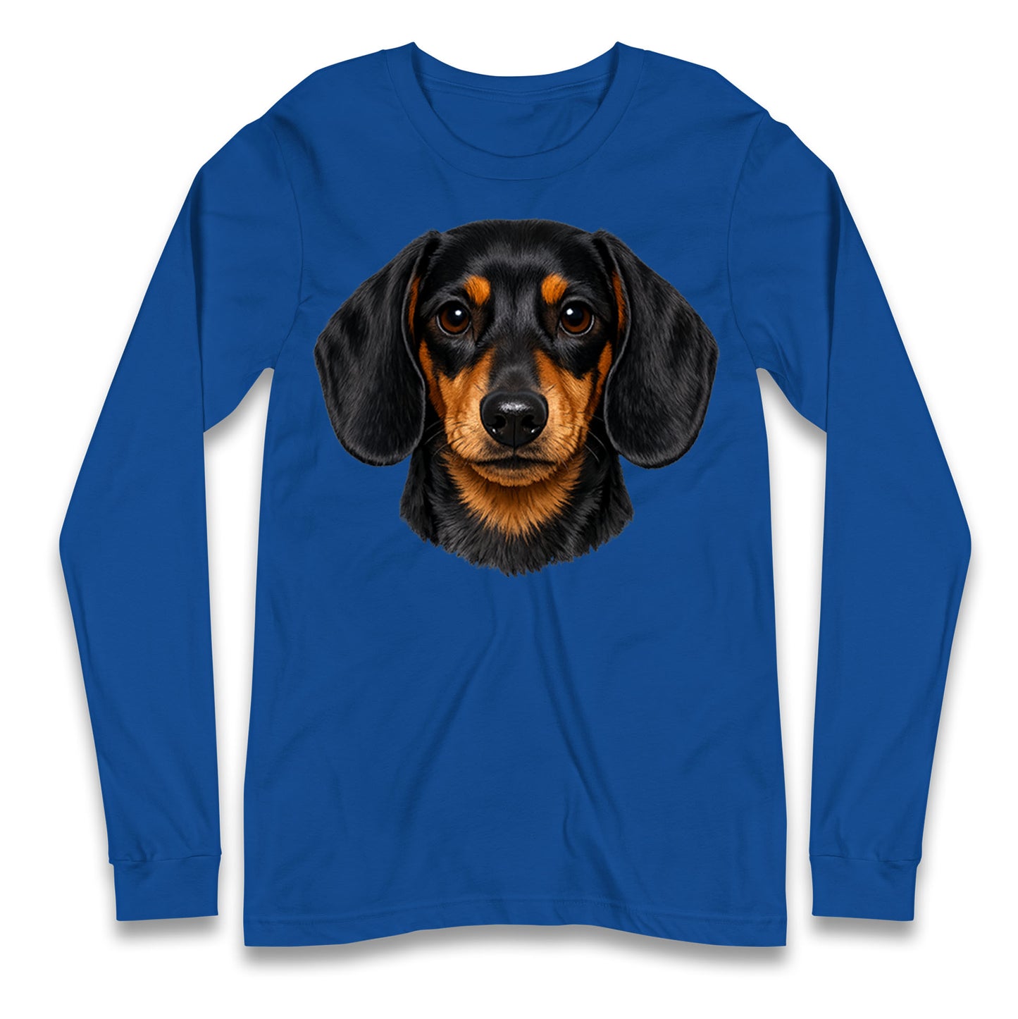 Dachshund Dog Face Longsleeve T Shirt