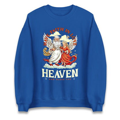Have Faith In Love Heaven Christmas Jumper