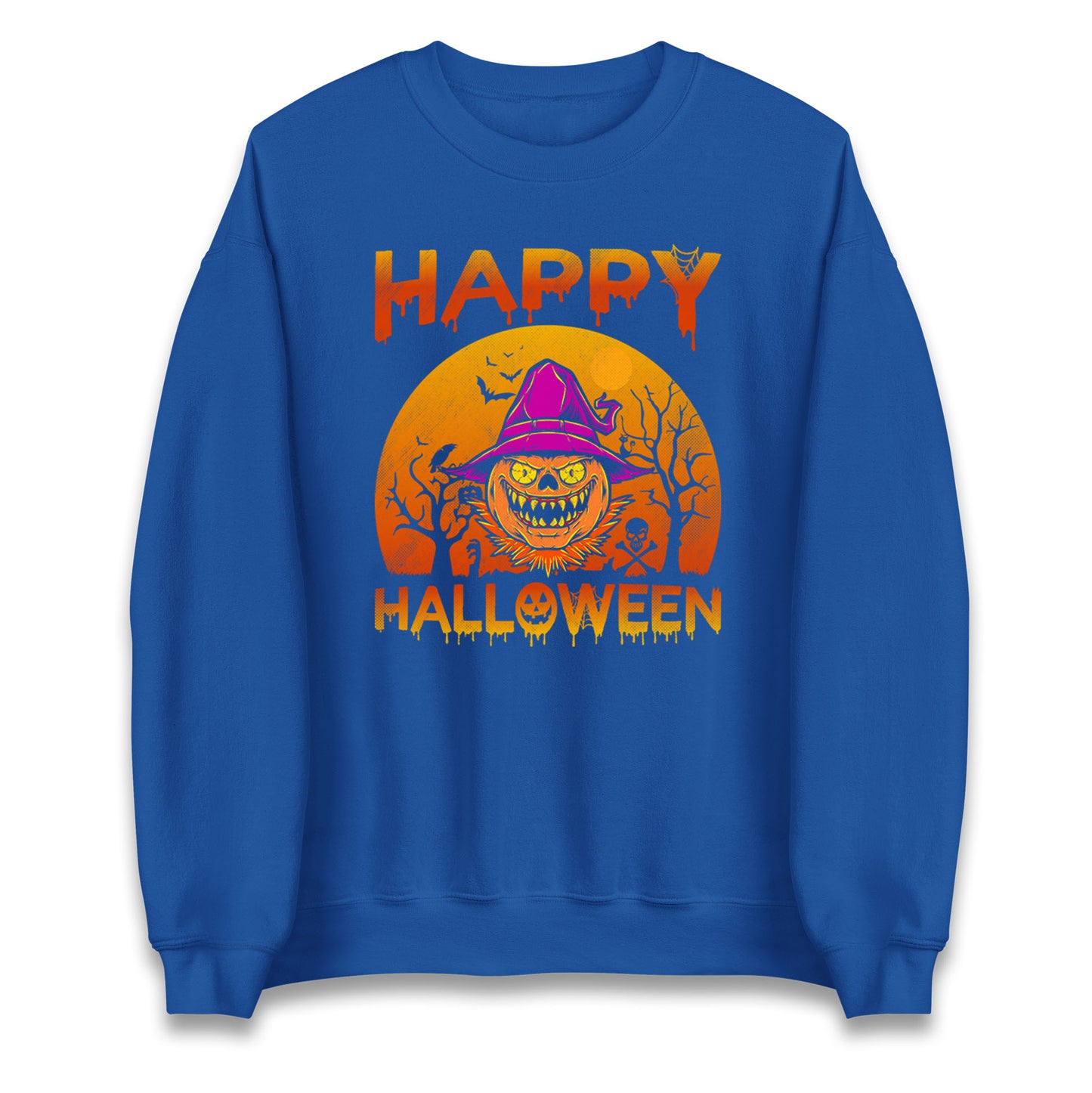 Happy Halloween Pumpkin Witch Sweatshirt
