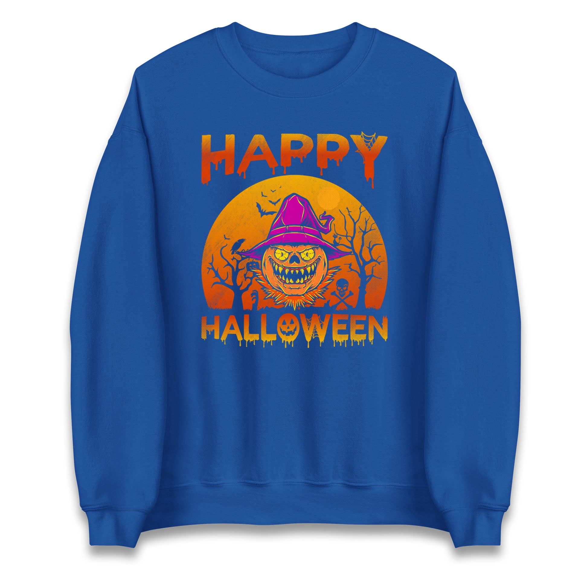 Happy Halloween Pumpkin Witch Sweatshirt
