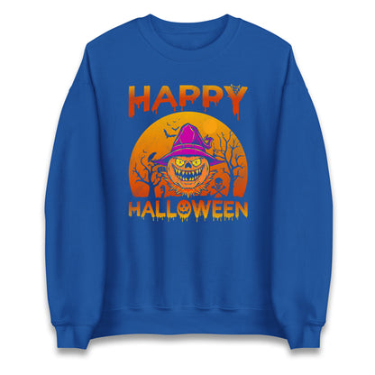 Happy Halloween Pumpkin Witch Sweatshirt
