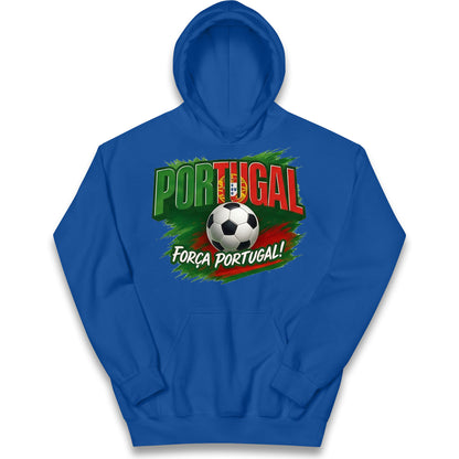 Portugal Retro World Cup Kids Hoodie