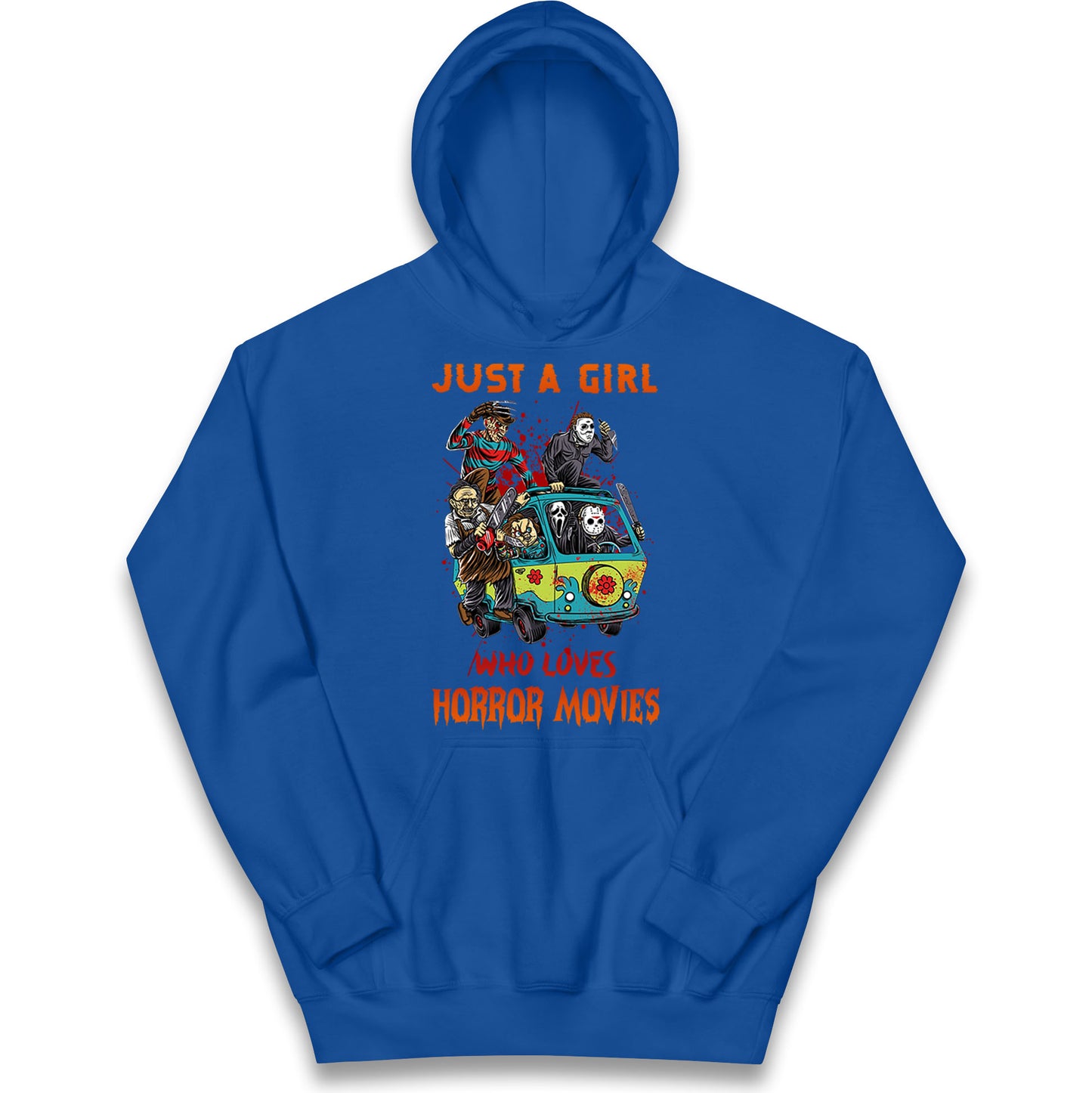 Just A Girl Who Loves Horror Movies Halloween Hoodie
