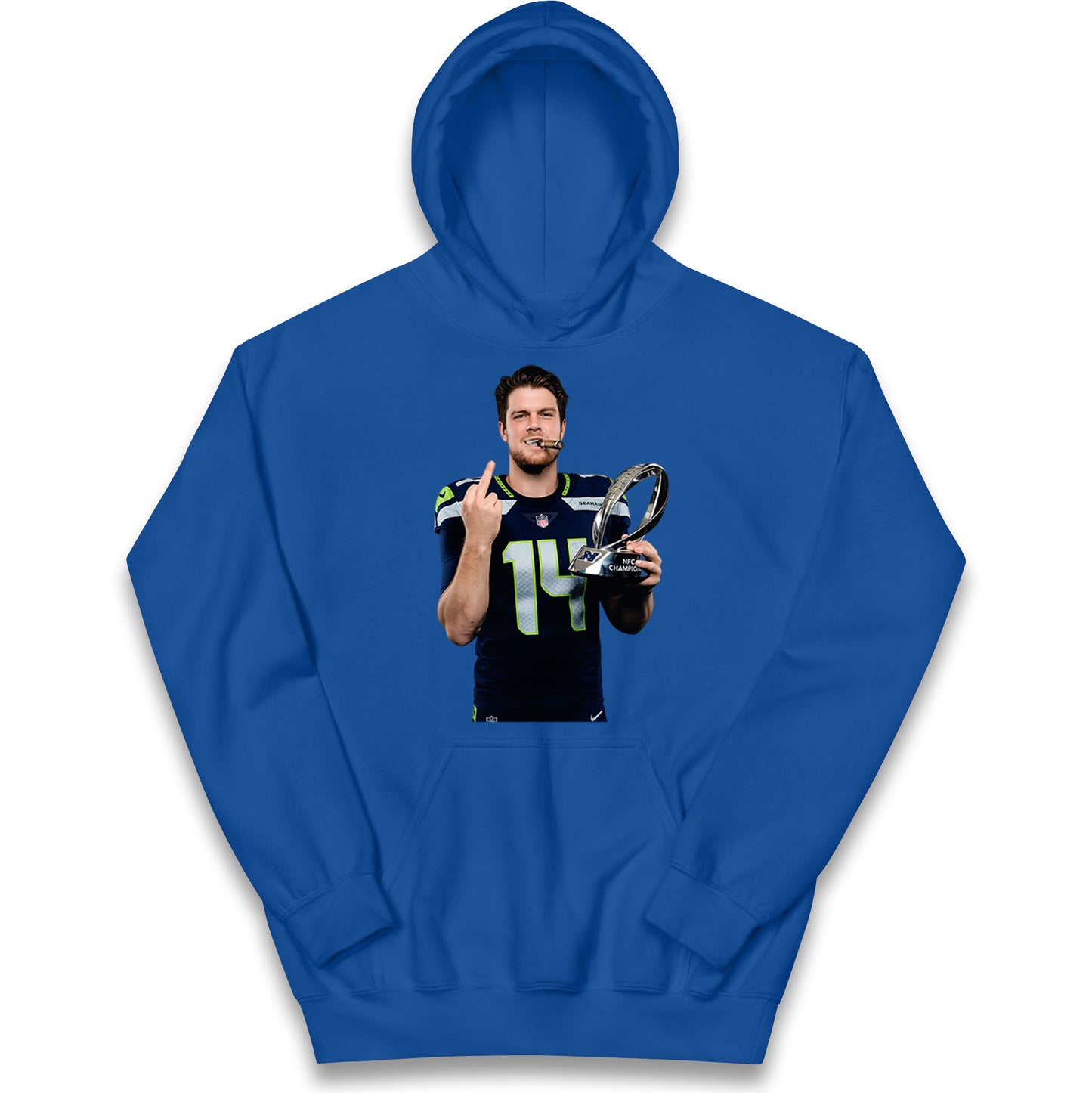 Steve Darnold Trophy Flipping it Kids Hoodie