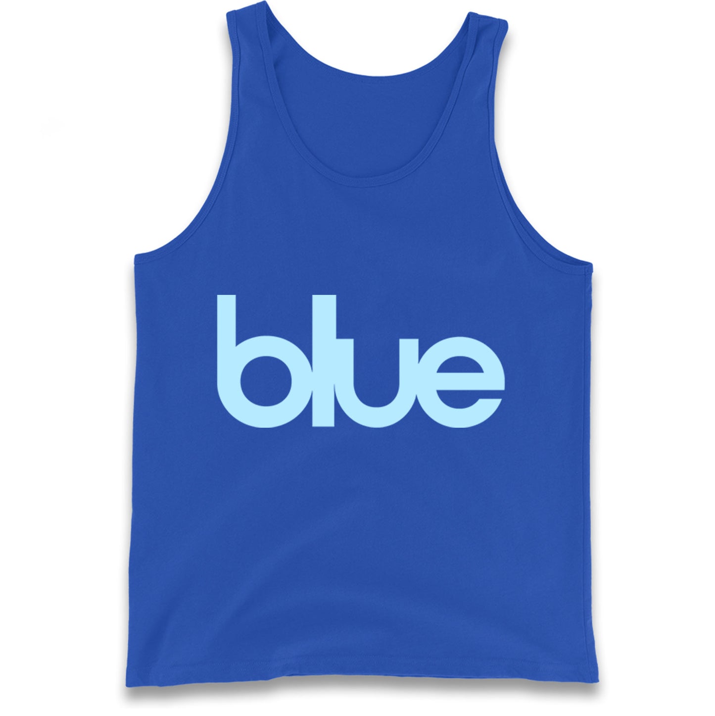 Blue Blur Robbie Williams Tank Top