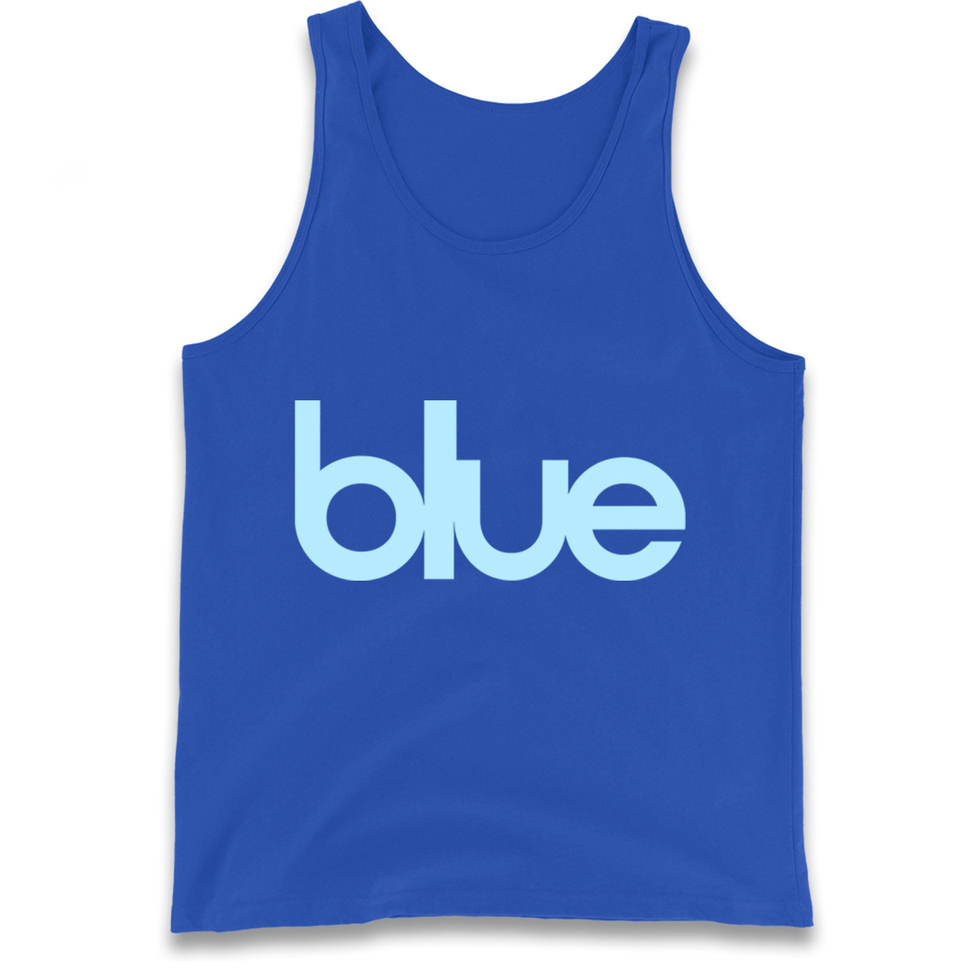 Blue Blur Robbie Williams Tank Top