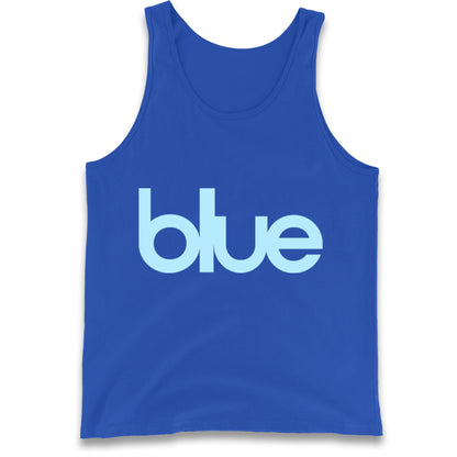 Blue Blur Robbie Williams Tank Top