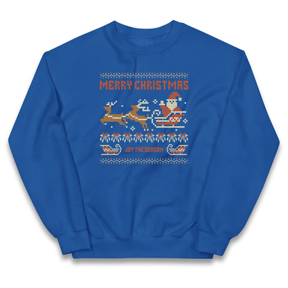 Merry Christmas Joy The Season Christmas Kids Jumper