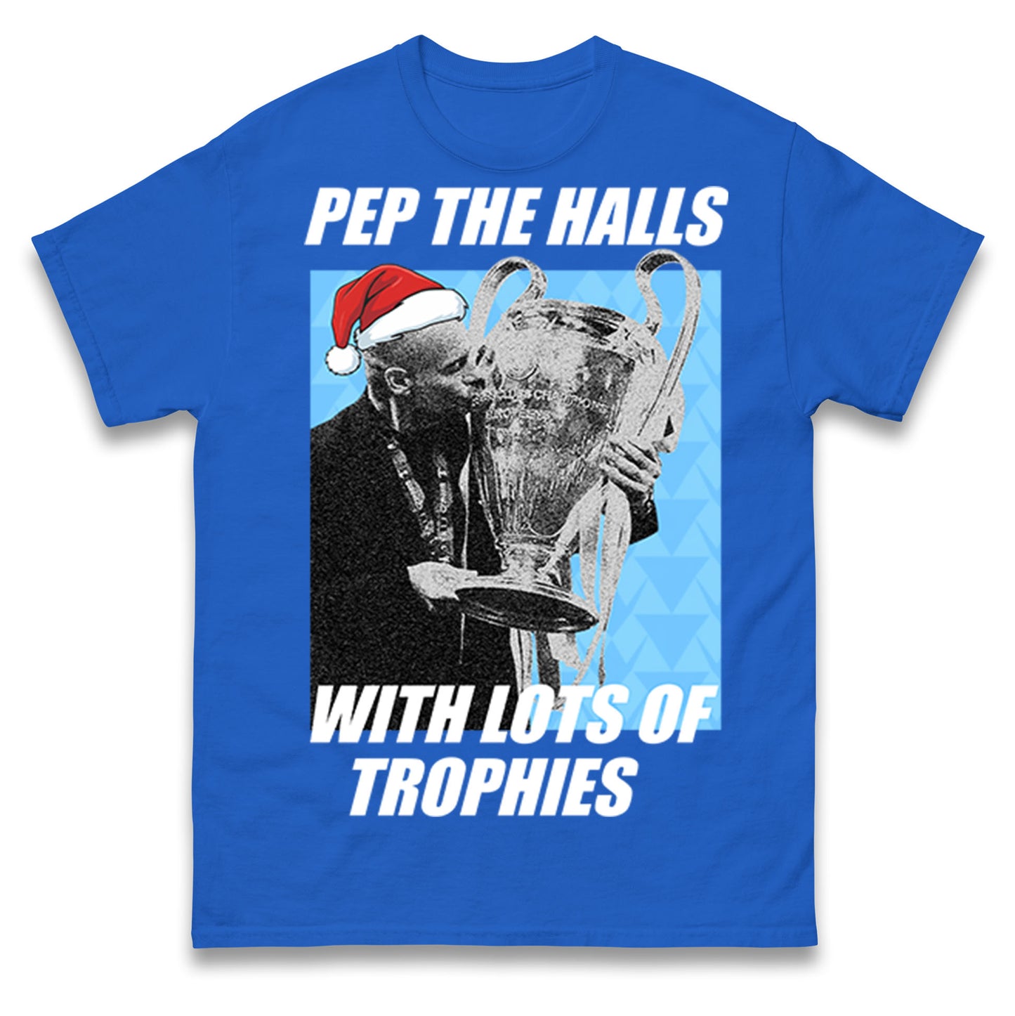 Pep Guardiola Pep The Halls With lots of trophies Christmas T Shirt