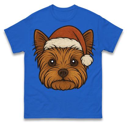 Yorkshire Terrier Face Christmas T Shirt