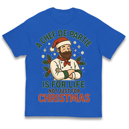 Chef De Partie Christmas Kids T Shirt