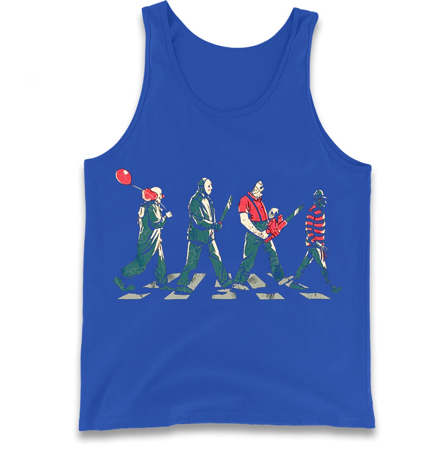 Horror Characters Friends Spoof Halloween Tank Top