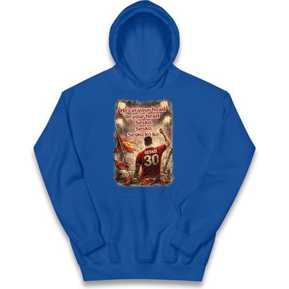 He's in Your Head in Your Head Sesko Sesko Sesko ko ko Kids Hoodie