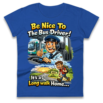 Bus Driver Ladies T Shirt