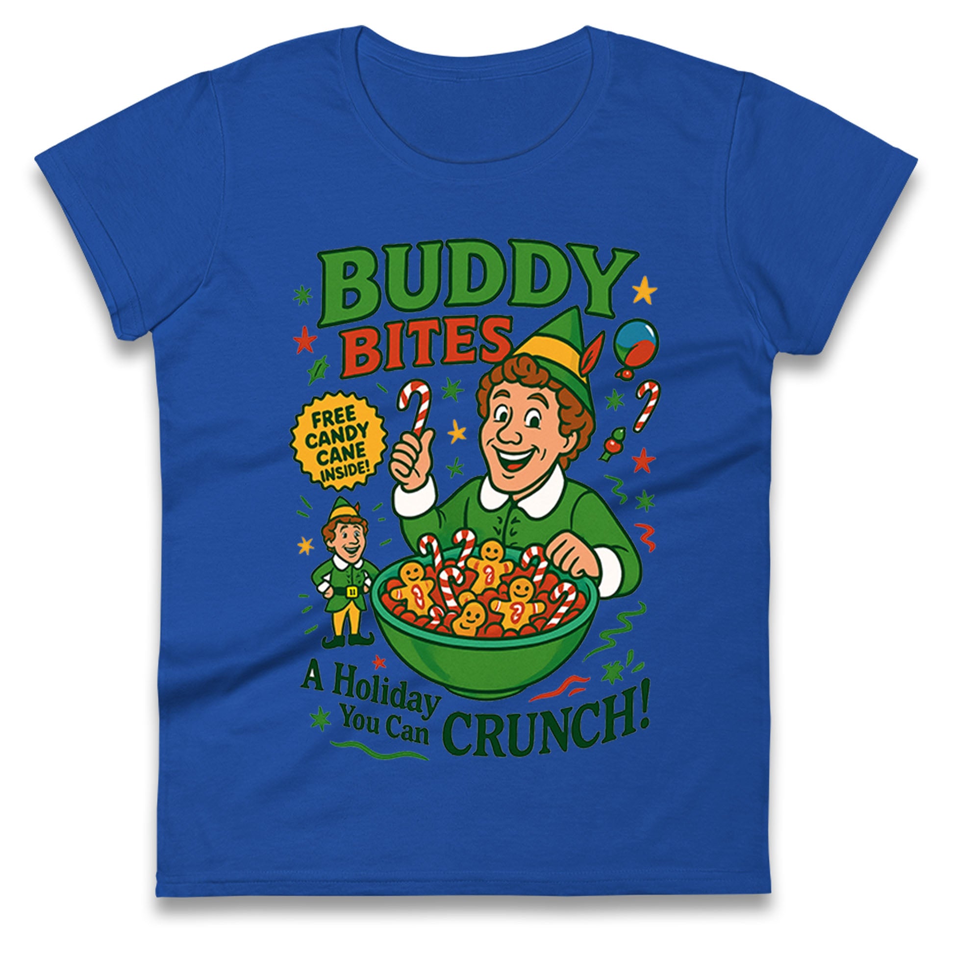 Elf Christmas Ladies T Shirt