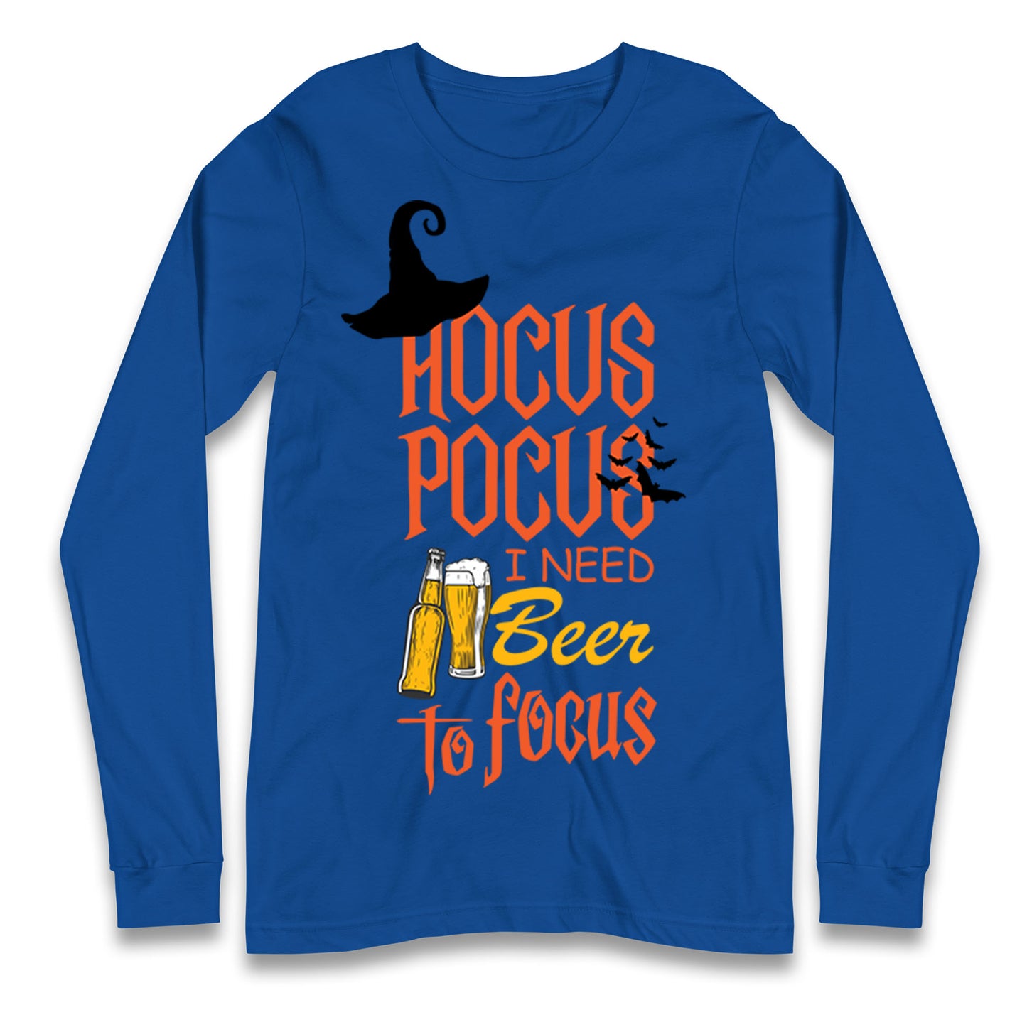 Hocus Pocus I Need Beer To Focus Halloween T Shirt
