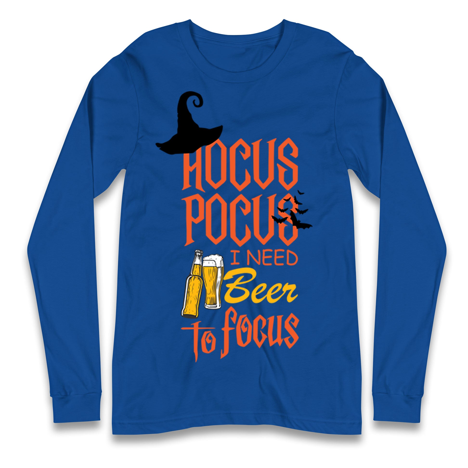 Hocus Pocus I Need Beer To Focus Halloween T Shirt
